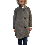 Premium Alpaca Wool Jacket | Two-Tone Luxury Cold Weather Fashion