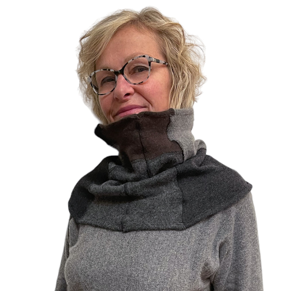 Cashmere Neck Warmer: Upcycled Eco-Luxury