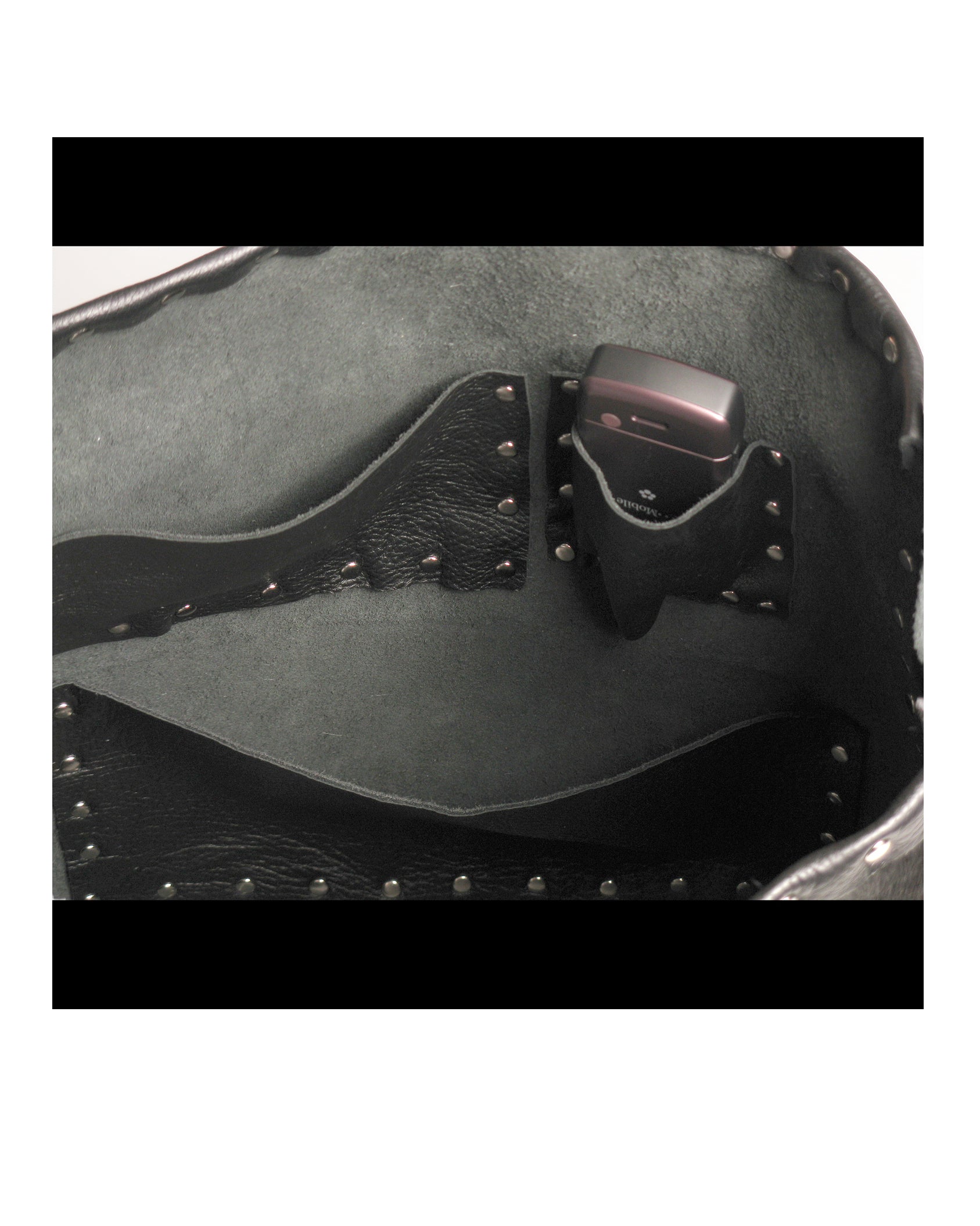 Black White Hair-On Cowhide Shoulder Tote Bag