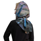 Black Walnut Eco-Print Silk Poncho - Seattle Handmade