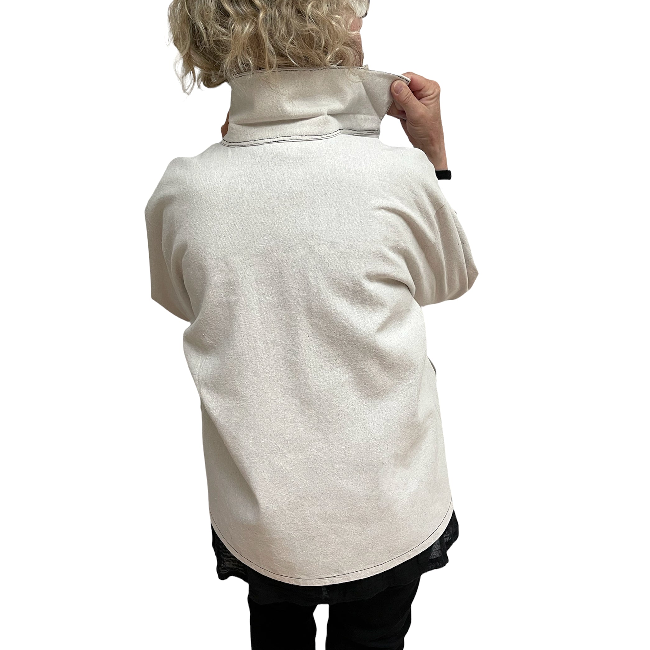 Cotton Canvas Jacket Vintage Button Durable