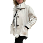 Cotton Canvas Jacket Vintage Button Durable