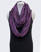 Eggplant Silk Infinity Scarf - Versatile 88" Loop