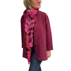 Fuchsia Linen Big Shirt | Vintage Buttons | Soft Fit