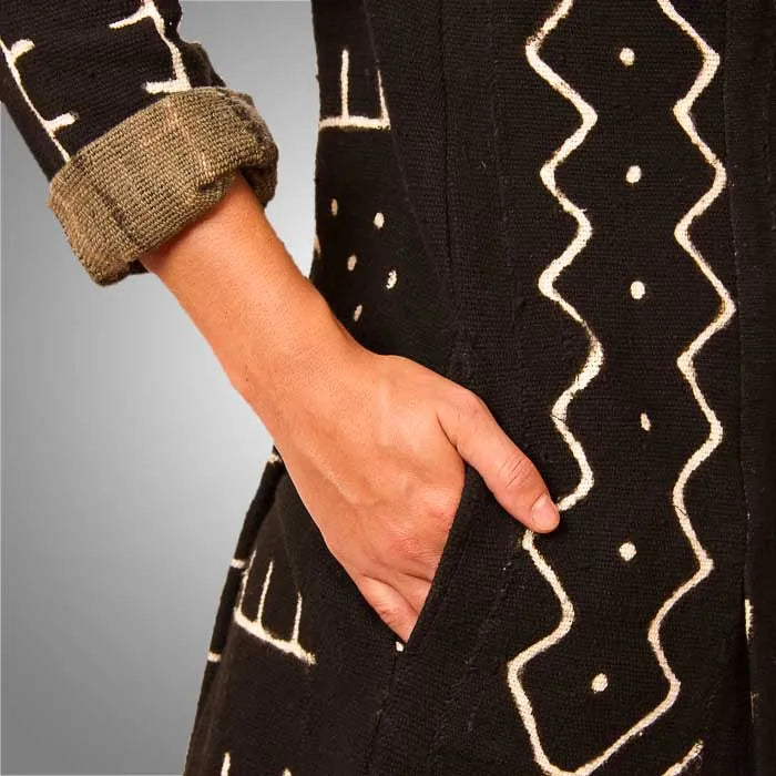 Mudcloth four vent jacket