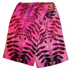 Pink silk scarf: Black walnut eco print