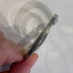 Stainless steel scarf knot, modern brushed stainless steel knot brooch.