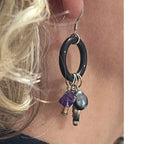 Amethyst Pearl Earrings | Handcrafted Gemstone Jewelry for Women
