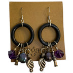 Amethyst Pearl Earrings | Handcrafted Gemstone Jewelry for Women