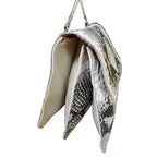 Snake Embossed Crossbody Cowhide Purse